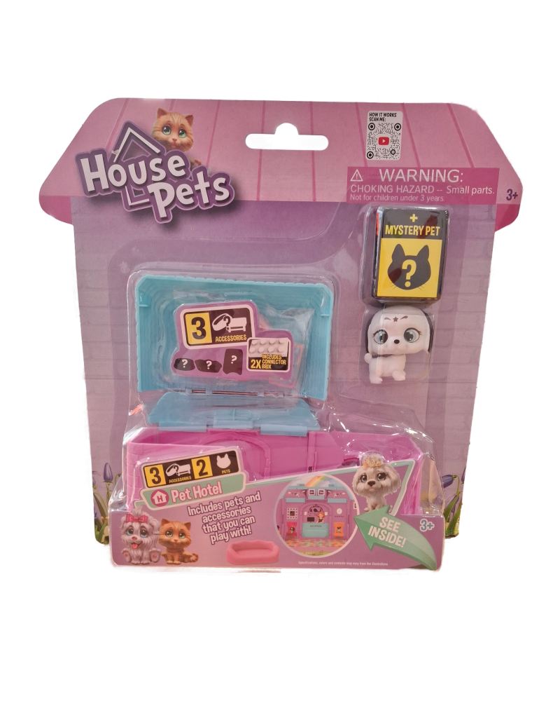 HOUSE PETS PLAYSET PET HOTEL 2 ΣΧΕΔΙΑ (1060)