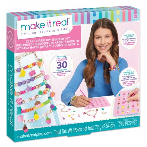 MAKE IT REAL  CLAY CHARM DIY JEWELRY KIT (1422)