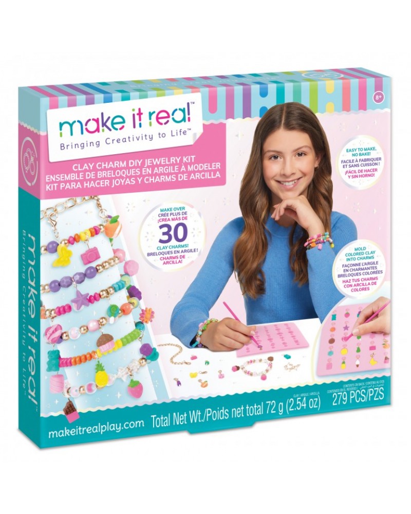 MAKE IT REAL  CLAY CHARM DIY JEWELRY KIT (1422)