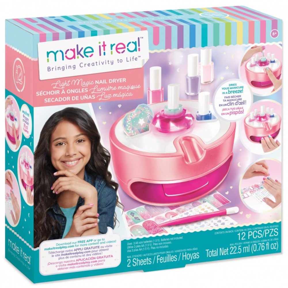 MAKE IT REAL  BEAUTY LIGHT MAGIC NAIL DRYER (2509)