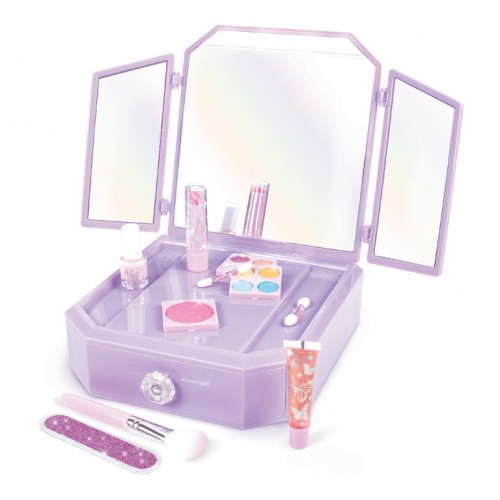 MAKE IT REAL BEAUTY DELUXE LIGHT UP MIRRORED VANITY & COSMETIC SET (2532)