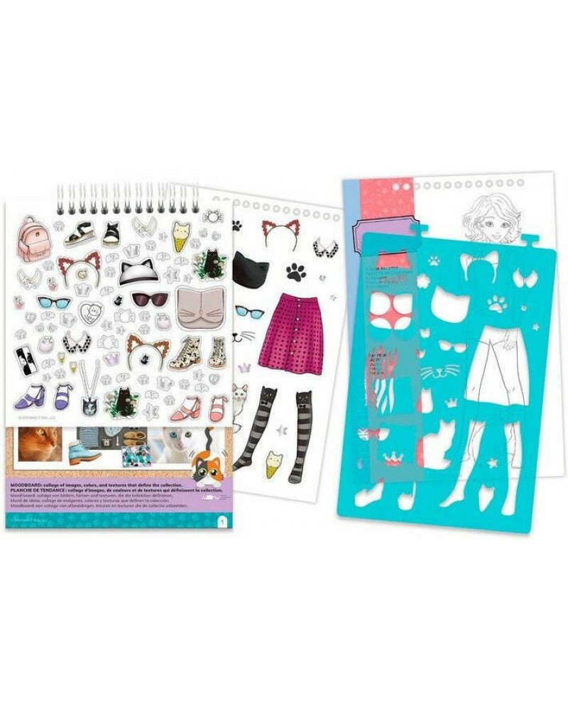 MAKE IT REAL FASHION DESIGN SKETCHBOOK PRETTY KITTY (3204)
