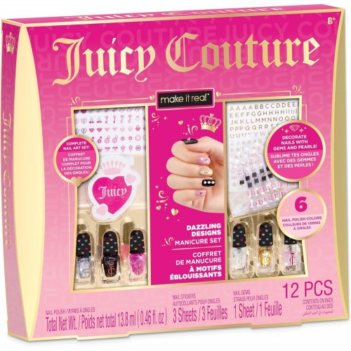 MAKE IT REAL JUICY COUTURE DAZZLING DESIGNS MANICURE SET (4474)