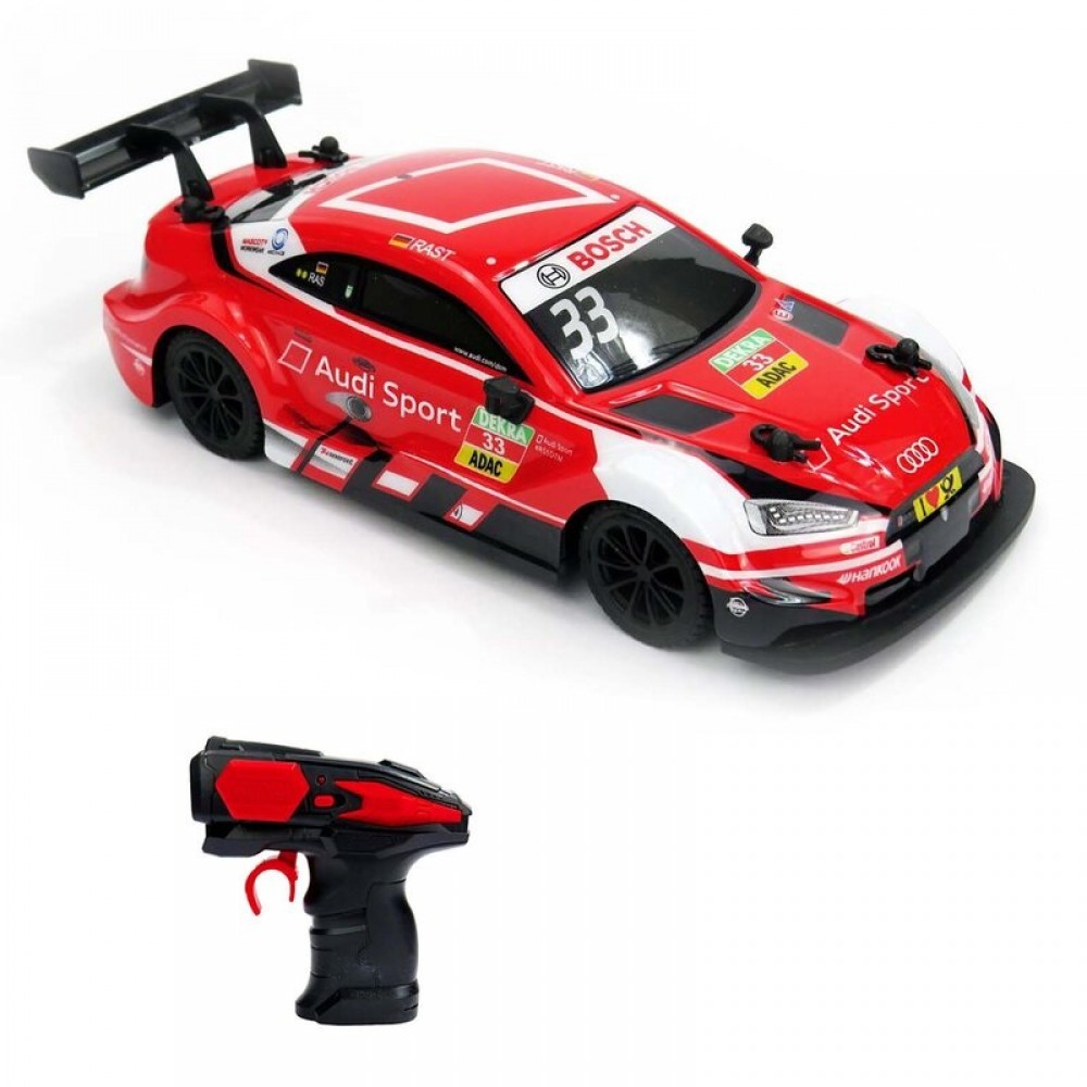 RW ΤΗΛΕΚΑΥΤΕΘΥΝΟΜΕΝΟ 1: 24 AUDI RS 5 DTM ΚΟΚΚΙΝΟ (6124M)