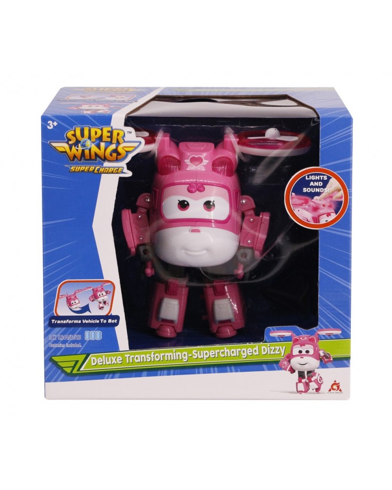Super Wings SuperCharge Deluxe Transforming Dizzie (740430-4)