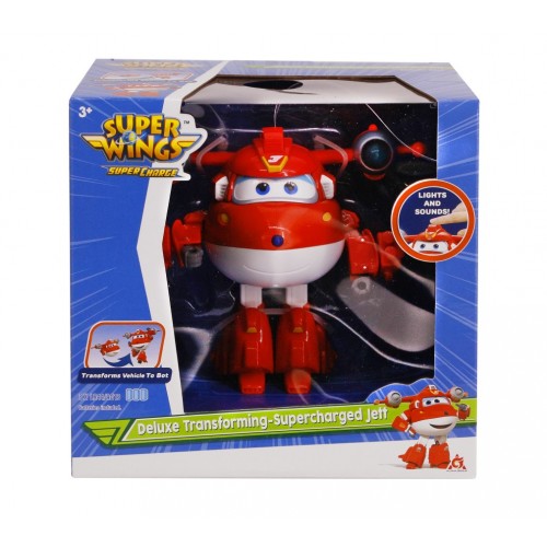 Super Wings SuperCharge Deluxe Transforming Jett (740430-1)