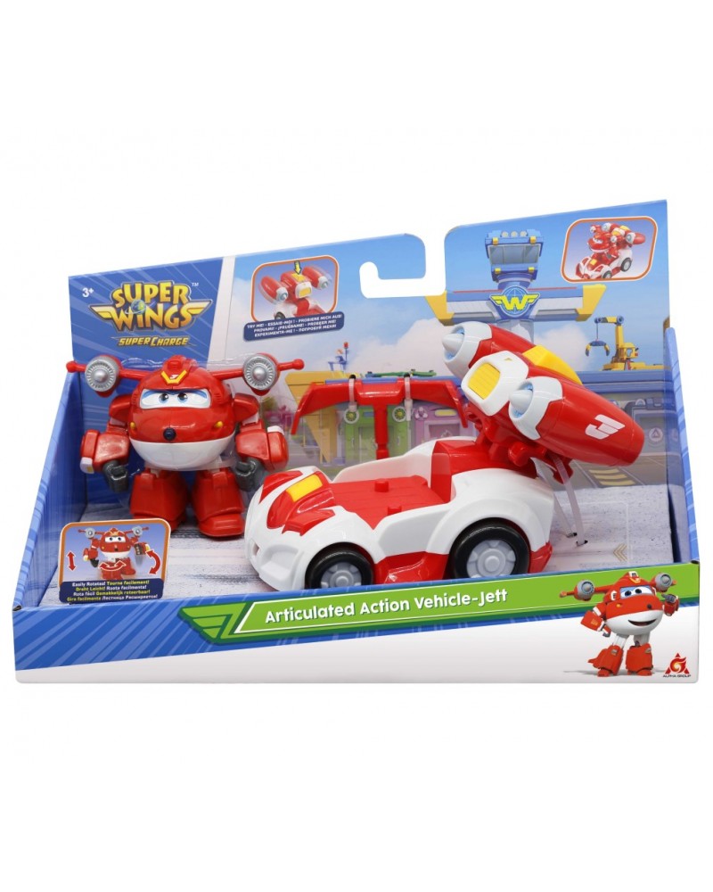 Super Wings SuperCharge Articulated Action Vehicle Jett (740990)