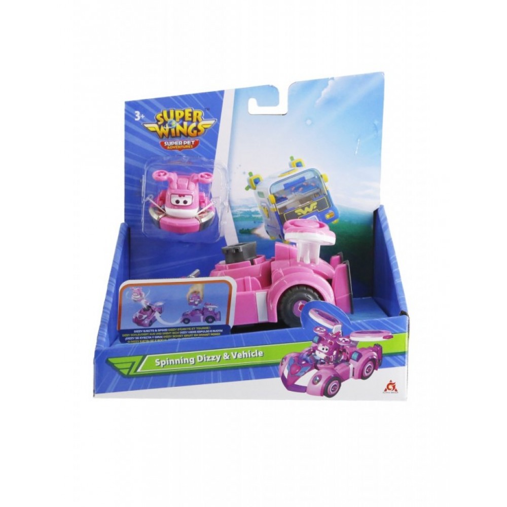 SUPER WINGS SUPER PET FREE WHEEL VEHICLE DIZZY (770310)