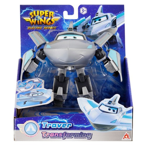 SUPER WINGS ELECTRIC HEROES TRANSFORMING 15ΕΚ. TRAVER (780232)