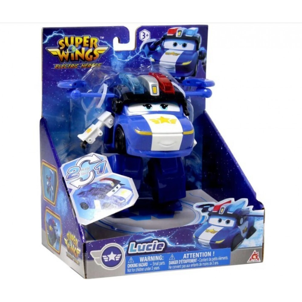 SUPER WINGS ELECTRIC HEROES TRANSFORMING 15ΕΚ. LUCIE (780235)