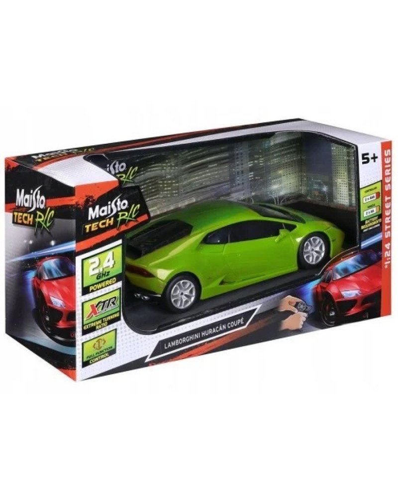 MAISTO TECH R/C STREET SERIES 1:24 LAMBORGHINI HURACAN COUPE (81523)