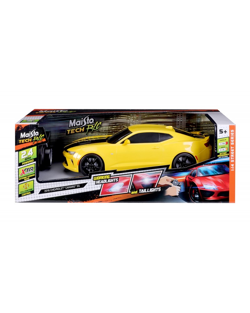 MAISTO TECH STREET CARS 1:14 RC 2016 CHEVROLET CAMARO SS ΚΙΤΡΙΝΟ (82419)
