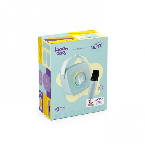 Kiddoboo mini Karaoke Speaker & Mic Blue + NikoletaTV (KBT3NTBLU)