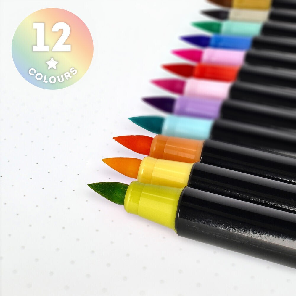 LEGAMI ΣΕΤ ΜΕ 12 BRUSH MARKERS PASTELCOLOURS (BUMA0002)