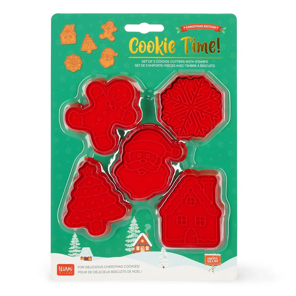 LEGAMI ΣΕΤ 5 ΚΟΦΤΕΣ ΜΠΙΣΚΟΤΩΝ ΜΕ ΣΦΡΑΓΙΔΑ COOKIE TIME! CHRISTMAS (CCC0001)