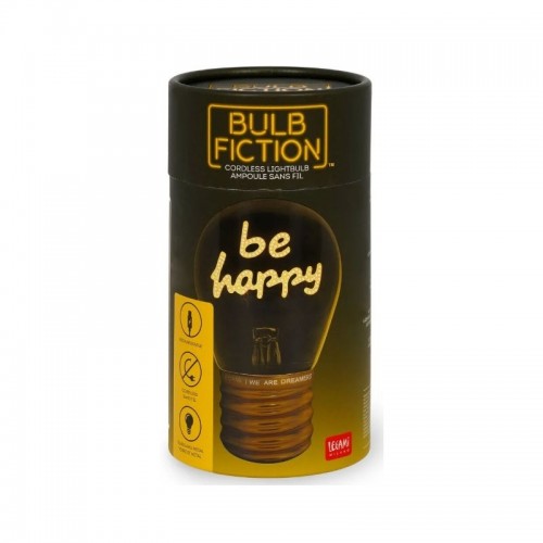LEGAMI BULB FICTION ΔΙΑΚΟΣΜΗΤΙΚΟ ΕΠΙΤΡΑΠΕΖΙΟ ΦΩΤΙΣΤΙΚΟ ΣΕ ΣΧΗΜΑ ΛΑΜΠΑΣ BE HAPPY (CLB0015)