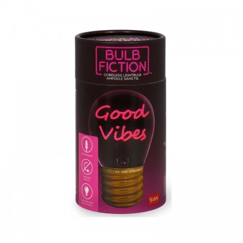 LEGAMI BULB FICTION ΔΙΑΚΟΣΜΗΤΙΚΟ ΕΠΙΤΡΑΠΕΖΙΟ ΦΩΤΙΣΤΙΚΟ ΣΕ ΣΧΗΜΑ ΛΑΜΠΑΣ GOOD VIBES (CLB0016)