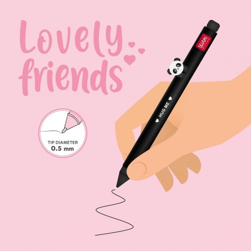 LEGAMI ΣΤΥΛΟ GEL ΜΑΥΡΟ ΜΕΛΑΝΙ ANIMAL DECORATION LOVELY FRIENDS ΠΑΝΤΑ (CPP0001)