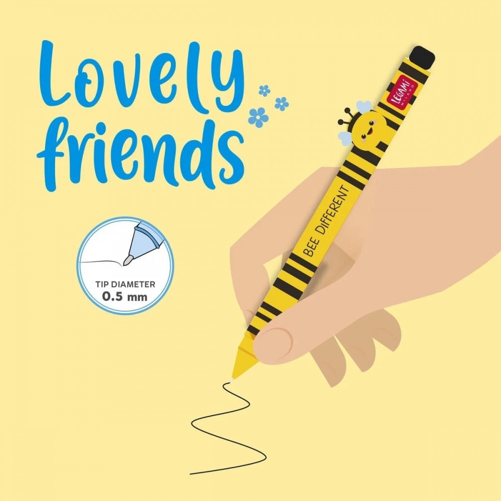 LEGAMI ΣΤΥΛΟ GEL ΜΑΥΡΟ ΜΕΛΑΝΙ ANIMAL DECORATION LOVELY FRIENDS ΜΕΛΙΣΣΑ (CPP0012)