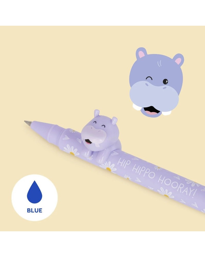 LEGAMI ΣΤΥΛΟ GEL ΜΠΛΕ ΜΕΛΑΝΙ ANIMAL DECORATION LOVELY FRIENDS ΙΠΠΟΠΟΤΑΜΟΣ (CPP0015)