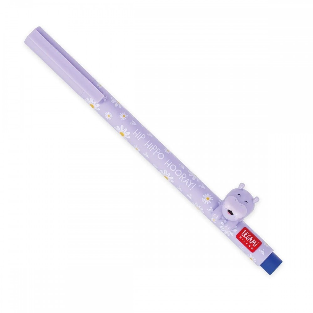 LEGAMI ΣΤΥΛΟ GEL ΜΠΛΕ ΜΕΛΑΝΙ ANIMAL DECORATION LOVELY FRIENDS ΙΠΠΟΠΟΤΑΜΟΣ (CPP0015)