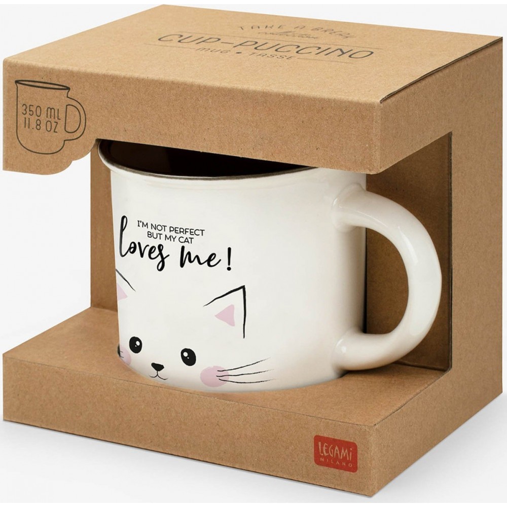 LEGAMI ΚΟΥΠΑ ΚΕΡΑΜΙΚΗ TAKE A BREAK - CUP-PUCCINO MUG - CAT 350ML (CUP0014)