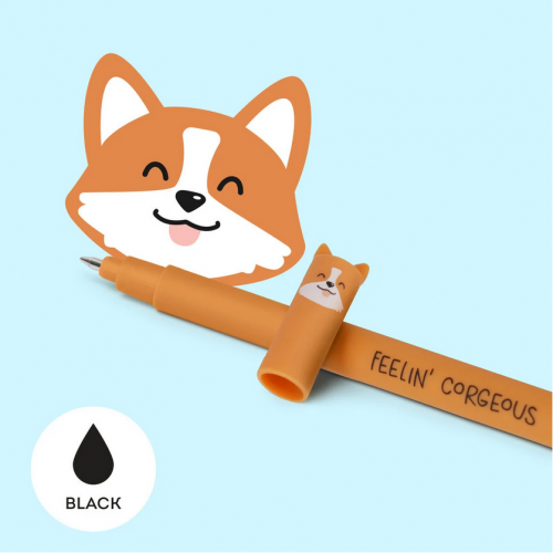 LEGAMI ΣΤΥΛΟ GEL ΠΟΥ ΣΒΗΝΕΙ ΜΑΥΡΟ ΜΕΛΑΝΙ CORGI (EP0020)