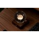 GINGKO AMBER CRYSTAL LIGHT ΚΡΥΣΤΑΛΛΙΝΗ ΣΦΑΙΡΑ ΜΕ ΒΑΣΗ ΠΙΚΡΑΛΙΔΕΣ 12ΕΚ (G025DL)