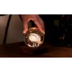 GINGKO AMBER CRYSTAL LIGHT ΚΡΥΣΤΑΛΛΙΝΗ ΣΦΑΙΡΑ ΜΕ ΒΑΣΗ ΓΑΛΑΞΙΑΣ 12ΕΚ (G025GA)