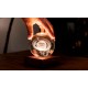 GINGKO AMBER CRYSTAL LIGHT ΚΡΥΣΤΑΛΛΙΝΗ ΣΦΑΙΡΑ ΜΕ ΒΑΣΗ ΚΡΟΝΟΣ 12ΕΚ (G025ST)