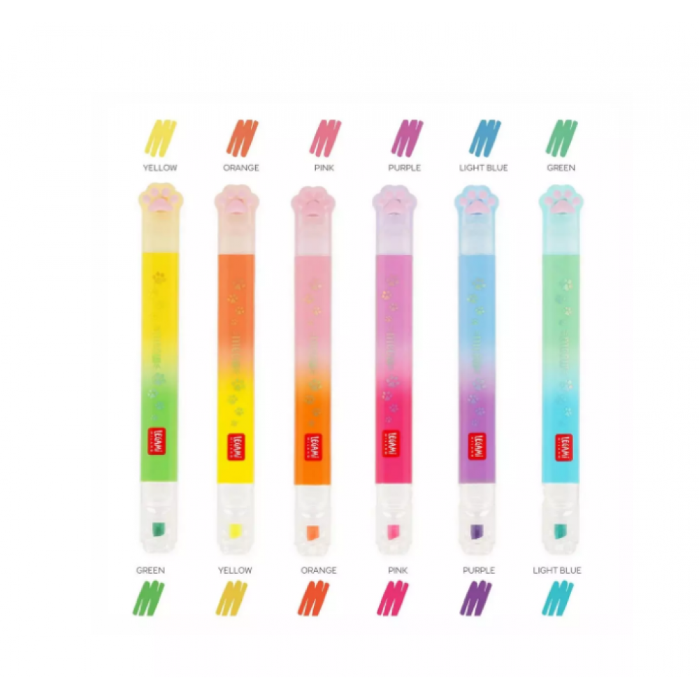 Legami Σετ 6τμχ Μαρκαδόρων Υπογράμμισης με Διπλή Μύτη - 1 Μύτη Neon+1 Μύτη Pastel Χρώμα (MHL0002) Legami Σετ 6τμχ Μαρκαδόρων Υπογράμμισης με Διπλή Μύτη - 1 Μύτη Neon+1 Μύτη Pastel Χρώμα (MHL0002)
