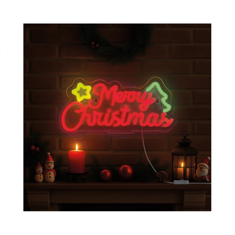 LEGAMI ΔΙΑΚΟΣΜΗΤΙΚΟ ΜΕ ΦΩΣ ΝΕΟΝ ΕΦΕ IT'S A SIGN MERRY XMAS (NEL0004)