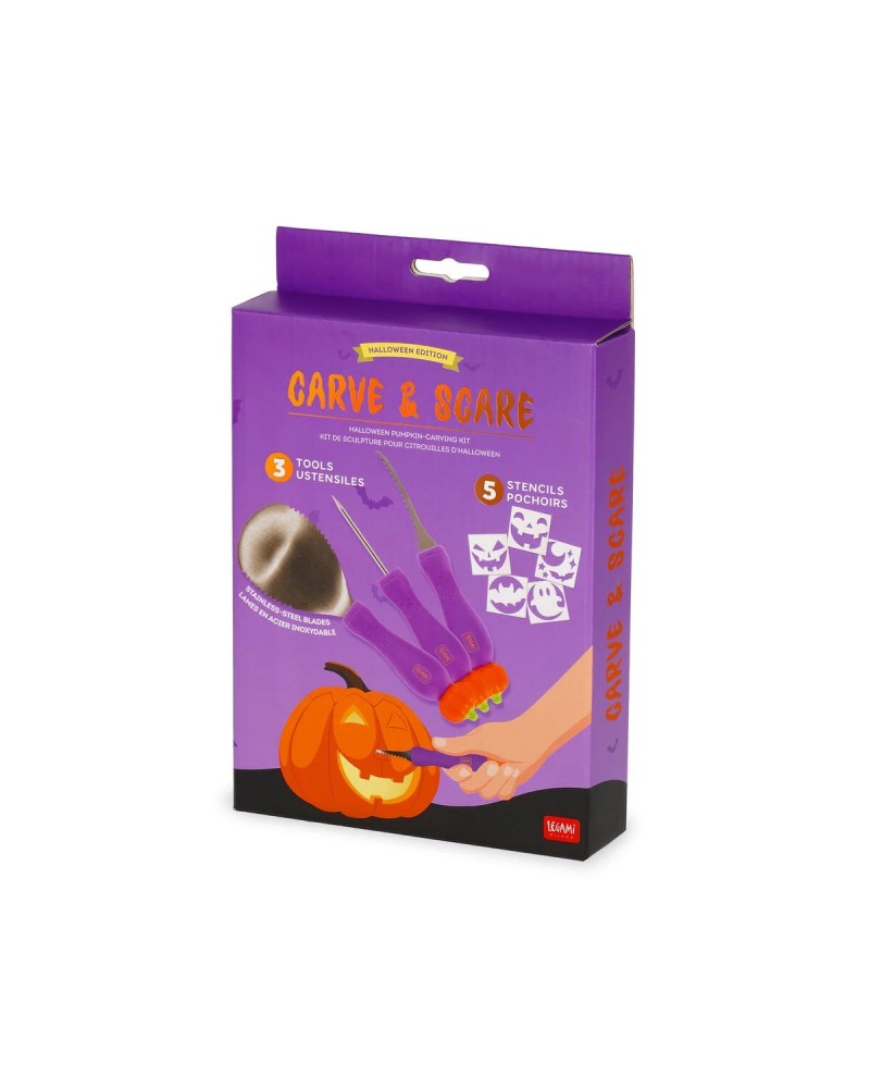LEGAMI HALLOWEEN CARVE & SCARE ΚΙΤ ΣΚΑΛΙΣΜΑΤΟΣ ΚΟΛΟΚΥΘΑΣ (PCK0001)