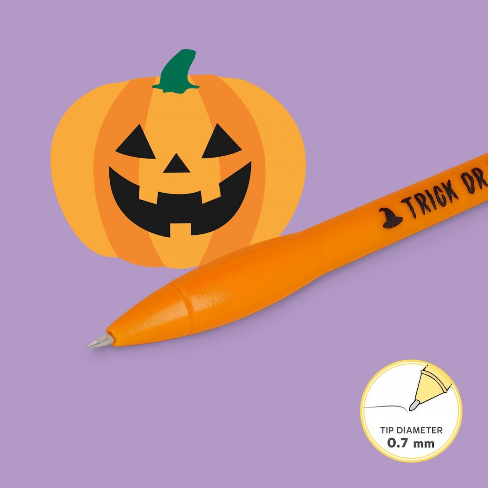  LEGAMI HALLOWEEN ΣΤΥΛΟ BALLPOINT ΜΕ ΦΩΣ WRITING IS MAGIC ΚΟΛΟΚΥΘΑ (PP0001)