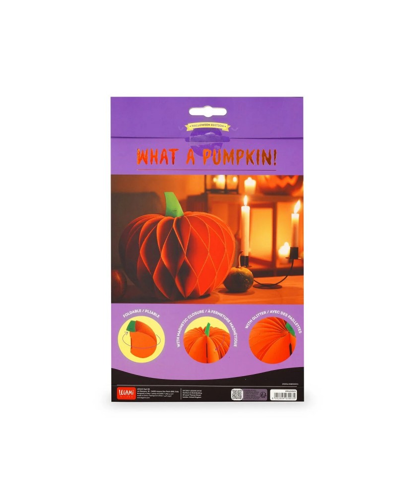 LEGAMI HALLOWEEN ΝΤΕΚΟΡ ΠΤΥΣΣΟΜΕΝΗ ΧΑΡΤΙΝΗ ΚΟΛΟΚΥΘΑ WHAT A PUMPKIN! (PPU0001)