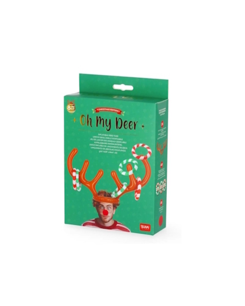 LEGAMI ΦΟΥΣΚΩΤΟ ΣΤΕΦΑΝΙ ΜΕ ΚΡΙΚΟΥΣ OH MY DEER REINDEER (RIG0001)