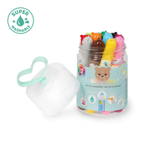 LEGAMI TEDDY FRIENDS ΣΕΤ 12 ΜΑΡΚΑΔΟΡΟΙ (TDM0001)