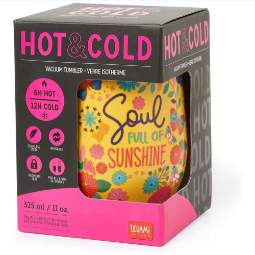 LEGAMI ΠΟΤΗΡΙ ΘΕΡΜΟΣ ΑΝΟΞΕΙΔΩΤΟ 325ML HOT & COLD SUNSHINE (TUM0003)