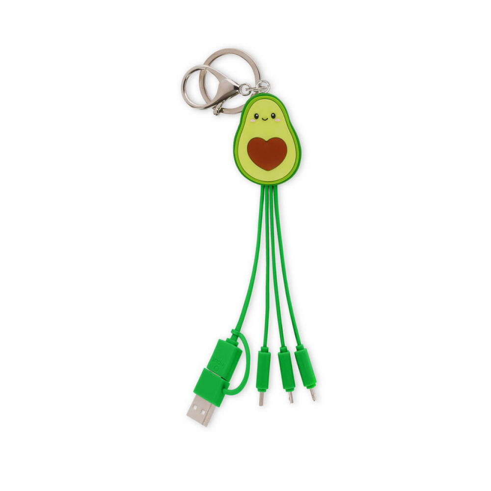LEGAMI CHARGING MULTI CABLE 6 IN 1 KEYCHAIN CHARGING CABLE - LINK UP AVOCADO (UCC0010)