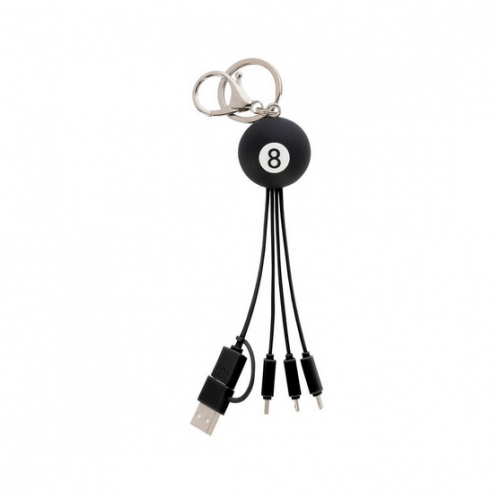LEGAMI CHARGING MULTI CABLE 6 IN 1 KEYCHAIN CHARGING CABLE - LINK UP 8 BALL (UCC0012)