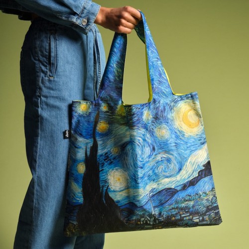 LOQI ΑΝΑΚΥΚΛΩΜΕΝΗ ΤΣΑΝΤΑ 50 × 42ΕΚ VINCENT VAN GOGH STARRY NIGHT (VG.SN.Y)