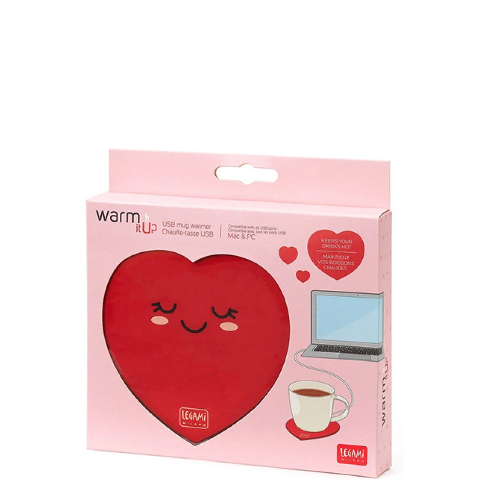 LEGAMI WARM IT UP ΘΕΡΜΑΝΤΗΡΑΣ ΚΟΥΠΑΣ USB HEART (WIU0010)
