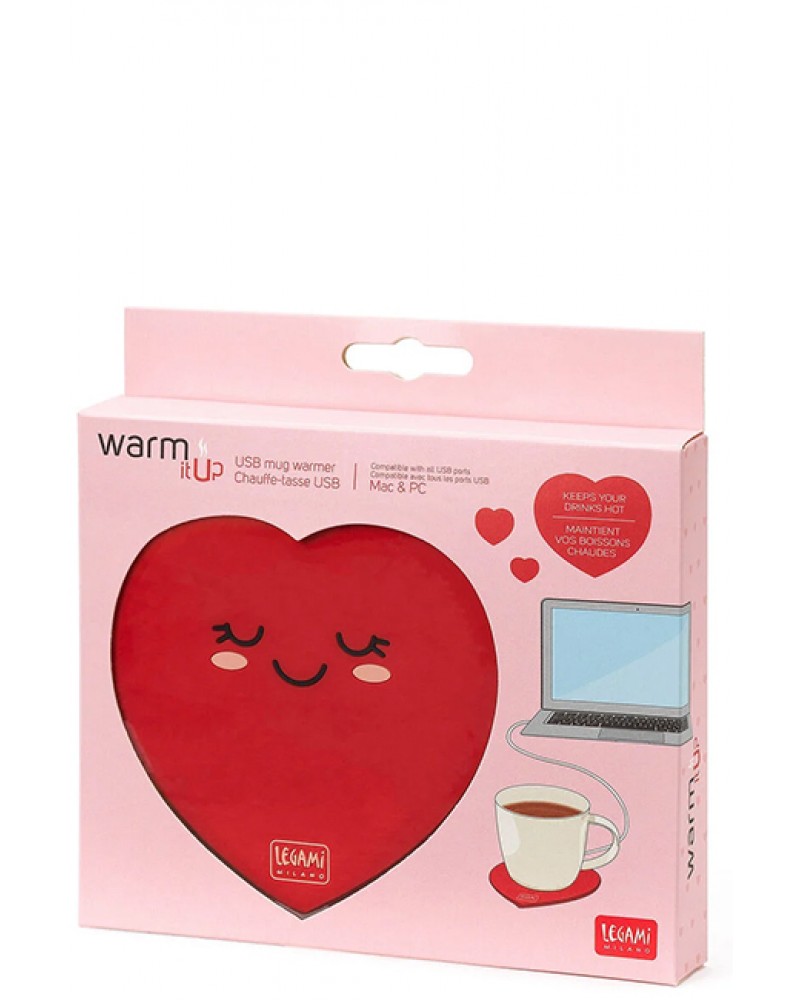 LEGAMI WARM IT UP ΘΕΡΜΑΝΤΗΡΑΣ ΚΟΥΠΑΣ USB HEART (WIU0010)