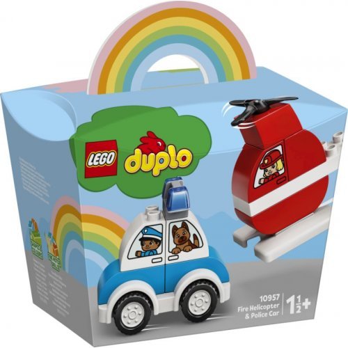 LEGO DUPLO FIRST FIRE HELICOPTER AND POLICE CAR (10957)