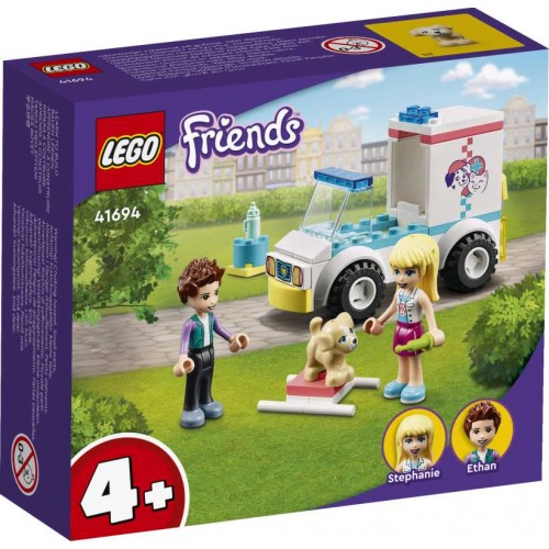 LEGO FRIENDS ΑΣΘΕΝΟΦΟΡΟ ΚΛΙΝΙΚΗΣ ΚΑΤΟΙΚΙΔΙΩΝ ΖΩΩΝ (41694)