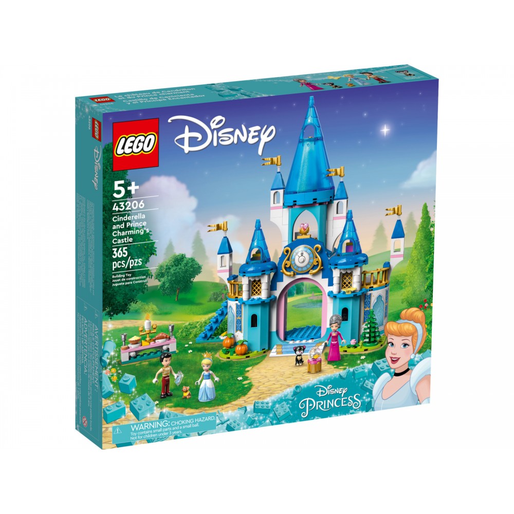 LEGO DISNEY PRINCESS™: CINDERELLA AND PRINCE CHARMING'S CASTLE (43206)