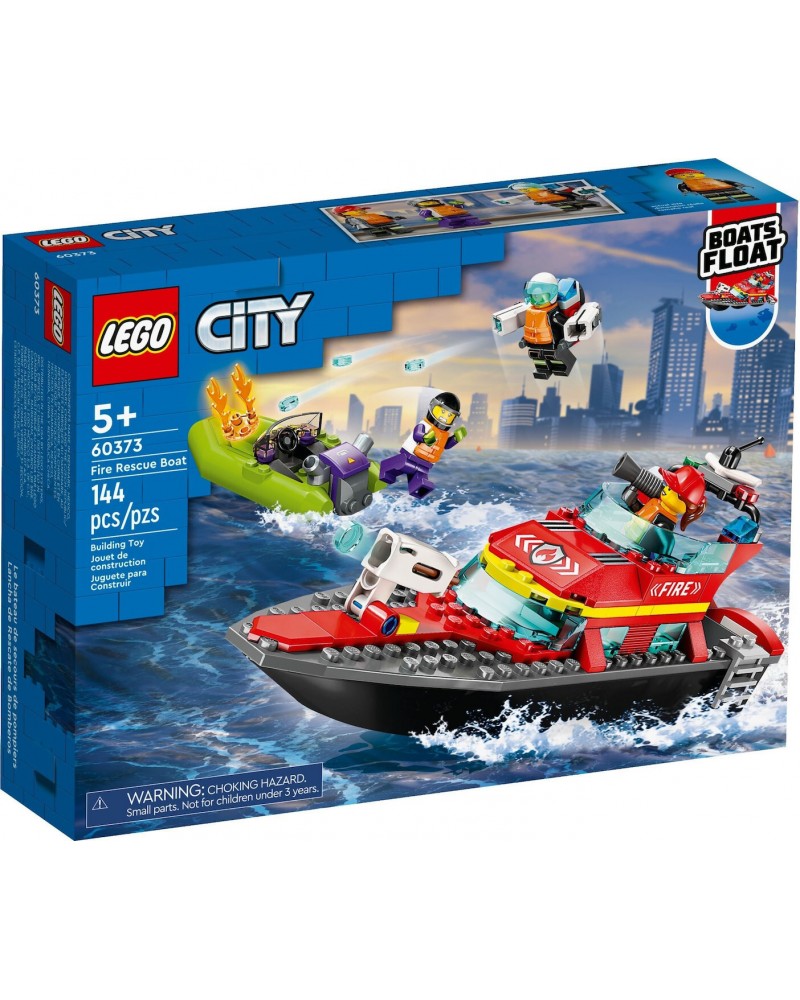 LEGO CITY ΔΙΑΣΩΣΤΙΚΟ ΠΥΡΟΣΒΕΣΤΙΚΟ ΣΚΑΦΟΣ (60373)