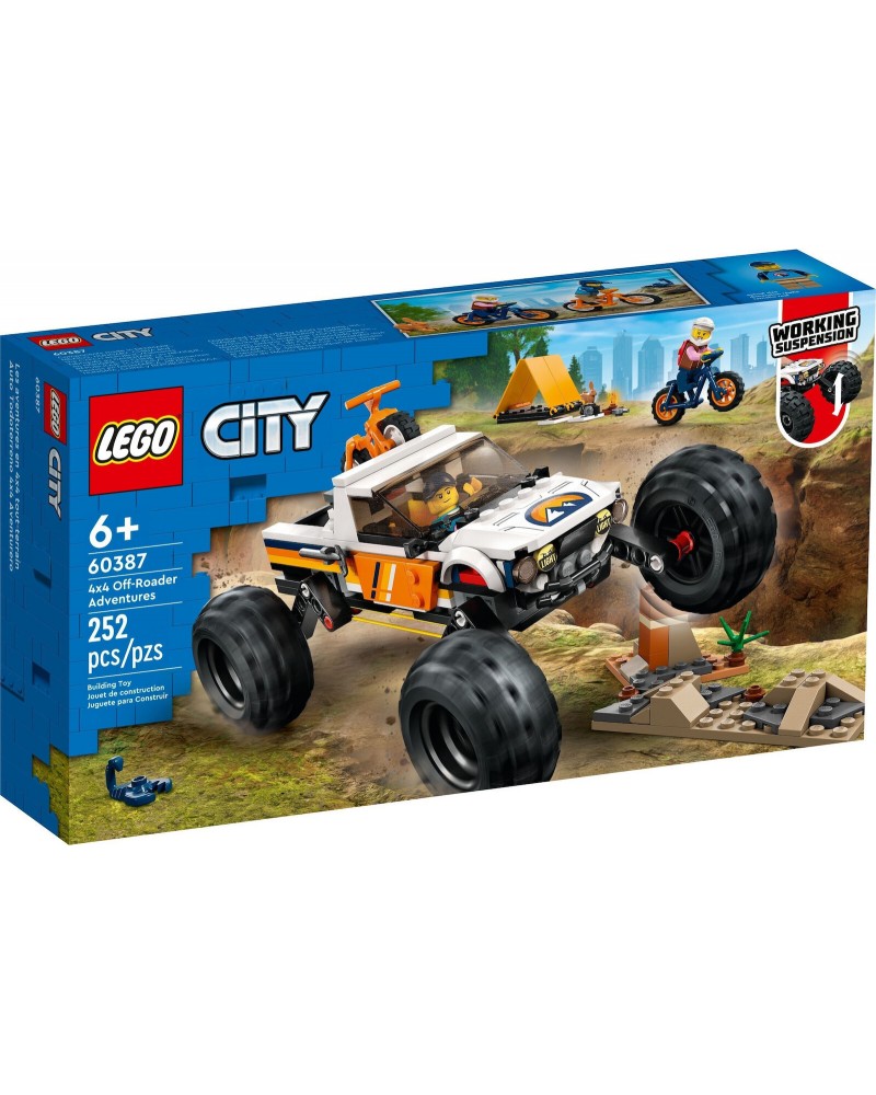 LEGO CITY ΠΕΡΙΠΕΤΕΙΕΣ ΜΕ ΟΧΗΜΑΤΑ 4x4 ΕΚΤΟΣ ΔΡΟΜΟΥ (60387)