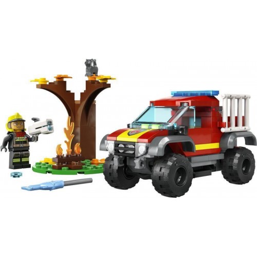 LEGO CITY ΔΙΑΣΩΣΗ ΜΕ ΠΥΡΟΣΒΕΣΤΙΚΟ ΟΧΗΜΑ 4x4 (60393)