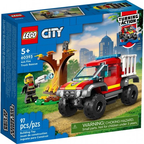 LEGO CITY ΔΙΑΣΩΣΗ ΜΕ ΠΥΡΟΣΒΕΣΤΙΚΟ ΟΧΗΜΑ 4x4 (60393)